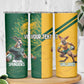 South Africa Australia Rugby Champion Personalized Skinny Tumbler Springboks Wallabies Mascot - African Pride