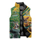 South Africa Australia Rugby Champion Personalized Sleeveless Puffer Jacket Springboks Wallabies Mascot