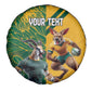 South Africa Australia Rugby Champion Personalized Spare Tire Cover Springboks Wallabies Mascot - African Pride