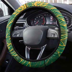 South Africa Australia Rugby Champion Steering Wheel Cover Springboks Wallabies Mascot - African Pride