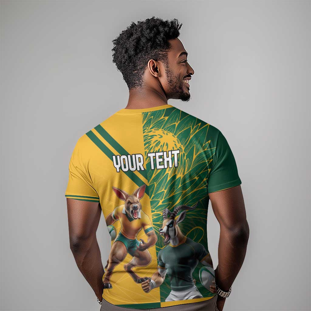 South Africa Australia Rugby Champion Personalized T shirt Springboks Wallabies Mascot - African Pride