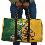 South Africa Australia Rugby Champion Personalized Travel Bag Springboks Wallabies Mascot