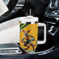 South Africa Australia Rugby Champion Personalized Tumbler With Handle Springboks Wallabies Mascot - African Pride
