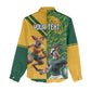 South Africa Australia Rugby Champion Personalized Women Casual Shirt Springboks Wallabies Mascot - African Pride