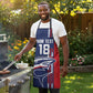 Cape Verde Football Pride Custom Apron Tubaroes Azuis Champion