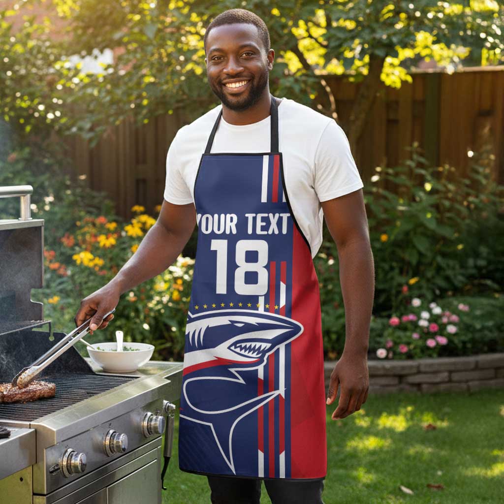 Cape Verde Football Pride Custom Apron Tubaroes Azuis Champion