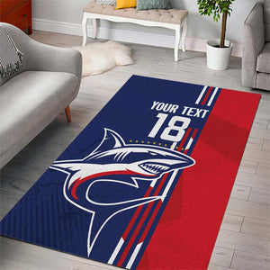 Cape Verde Football Pride Custom Area Rug Tubaroes Azuis Champion - African Pride