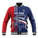 Cape Verde Football Pride Custom Baseball Jacket Tubaroes Azuis Champion - African Pride