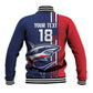 Cape Verde Football Pride Custom Baseball Jacket Tubaroes Azuis Champion - African Pride