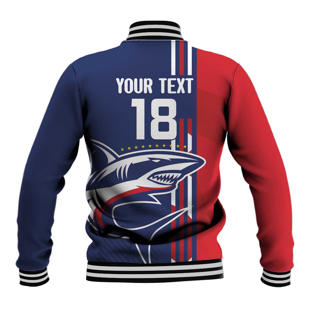 Cape Verde Football Pride Custom Baseball Jacket Tubaroes Azuis Champion - African Pride