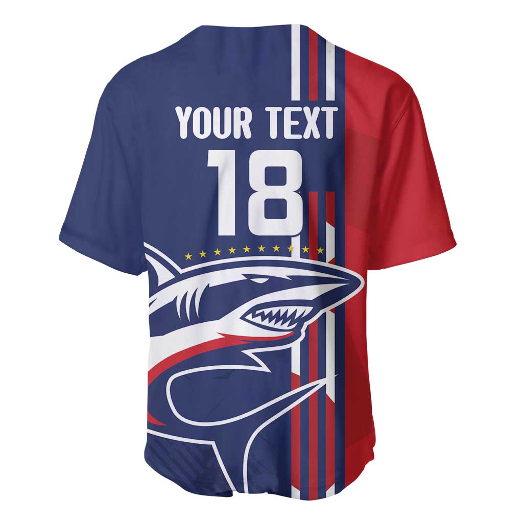 Cape Verde Football Pride Custom Baseball Jersey Tubaroes Azuis Champion - African Pride