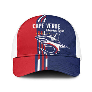 Cape Verde Football Pride Baseball Net Cap Tubaroes Azuis Champion - African Pride