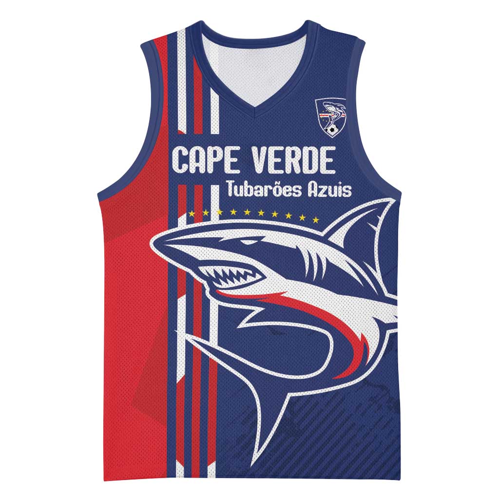 Cape Verde Football Pride Custom Basketball Jersey Tubaroes Azuis Champion - African Pride