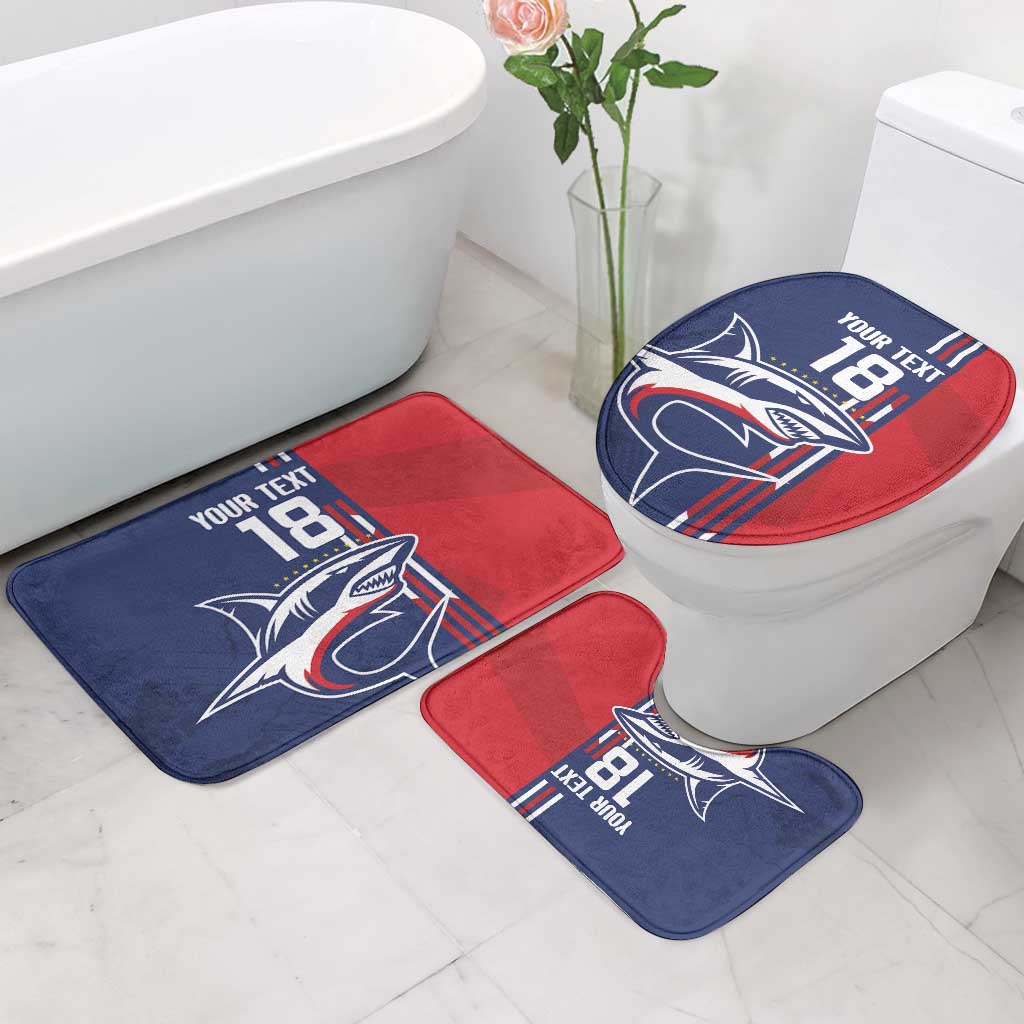 Cape Verde Football Pride Custom Bathroom Set Tubaroes Azuis Champion
