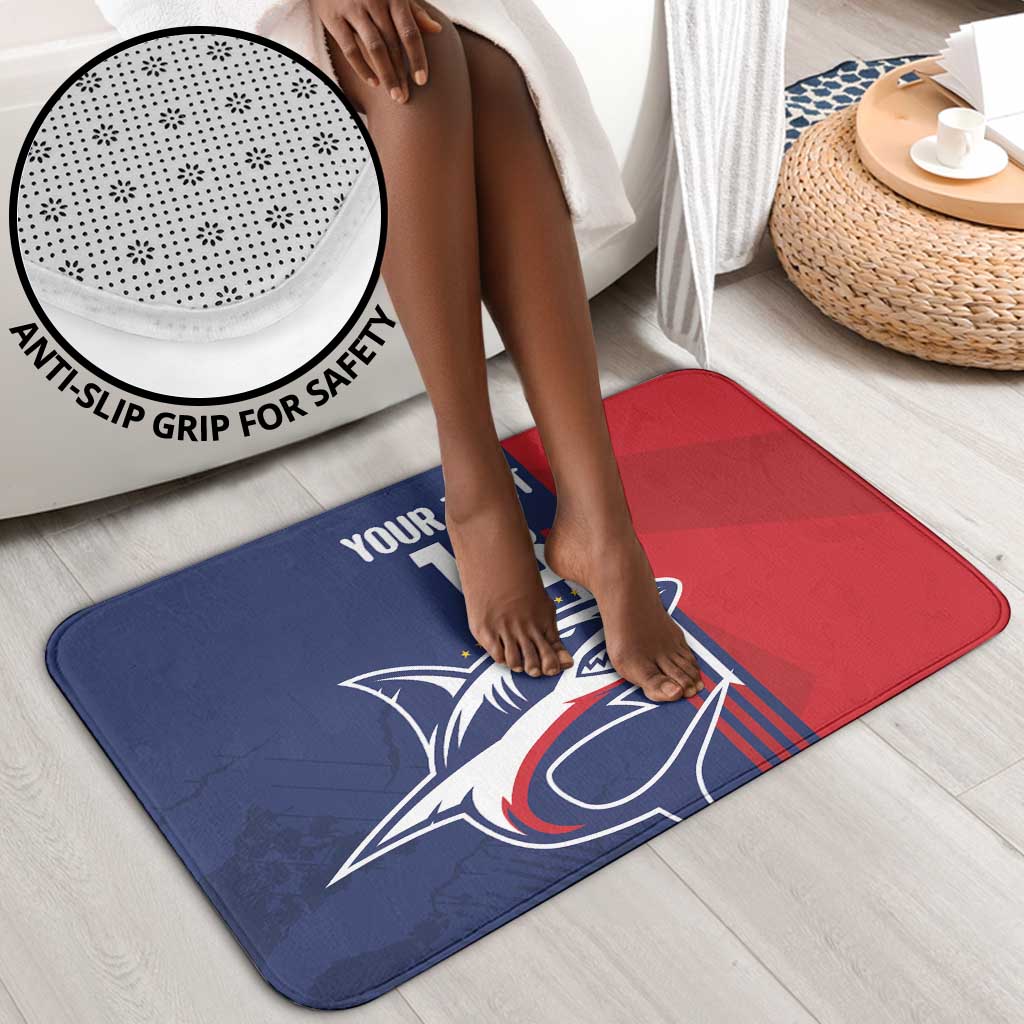 Cape Verde Football Pride Custom Bathroom Set Tubaroes Azuis Champion