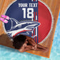 Cape Verde Football Pride Custom Beach Blanket Tubaroes Azuis Champion - African Pride