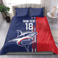 Cape Verde Football Pride Custom Bedding Set Tubaroes Azuis Champion - African Pride