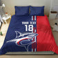 Cape Verde Football Pride Custom Bedding Set Tubaroes Azuis Champion - African Pride