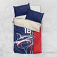 Cape Verde Football Pride Custom Bedding Set Tubaroes Azuis Champion - African Pride