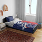 Cape Verde Football Pride Custom Bedding Set Tubaroes Azuis Champion - African Pride