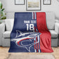 Cape Verde Football Pride Custom Blanket Tubaroes Azuis Champion - African Pride