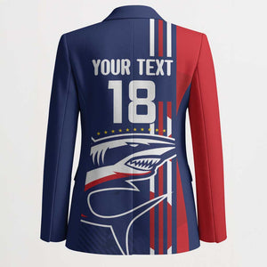 Cape Verde Football Pride Custom Blazer Tubaroes Azuis Champion
