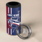 Cape Verde Football Pride Custom 4 in 1 Can Cooler Tumbler Tubaroes Azuis Champion - African Pride