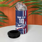 Cape Verde Football Pride Custom 4 in 1 Can Cooler Tumbler Tubaroes Azuis Champion - African Pride