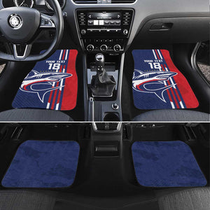 Cape Verde Football Pride Custom Car Mats Tubaroes Azuis Champion - African Pride