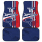 Cape Verde Football Pride Custom Car Mats Tubaroes Azuis Champion - African Pride