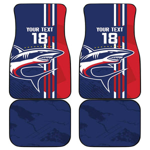 Cape Verde Football Pride Custom Car Mats Tubaroes Azuis Champion - African Pride
