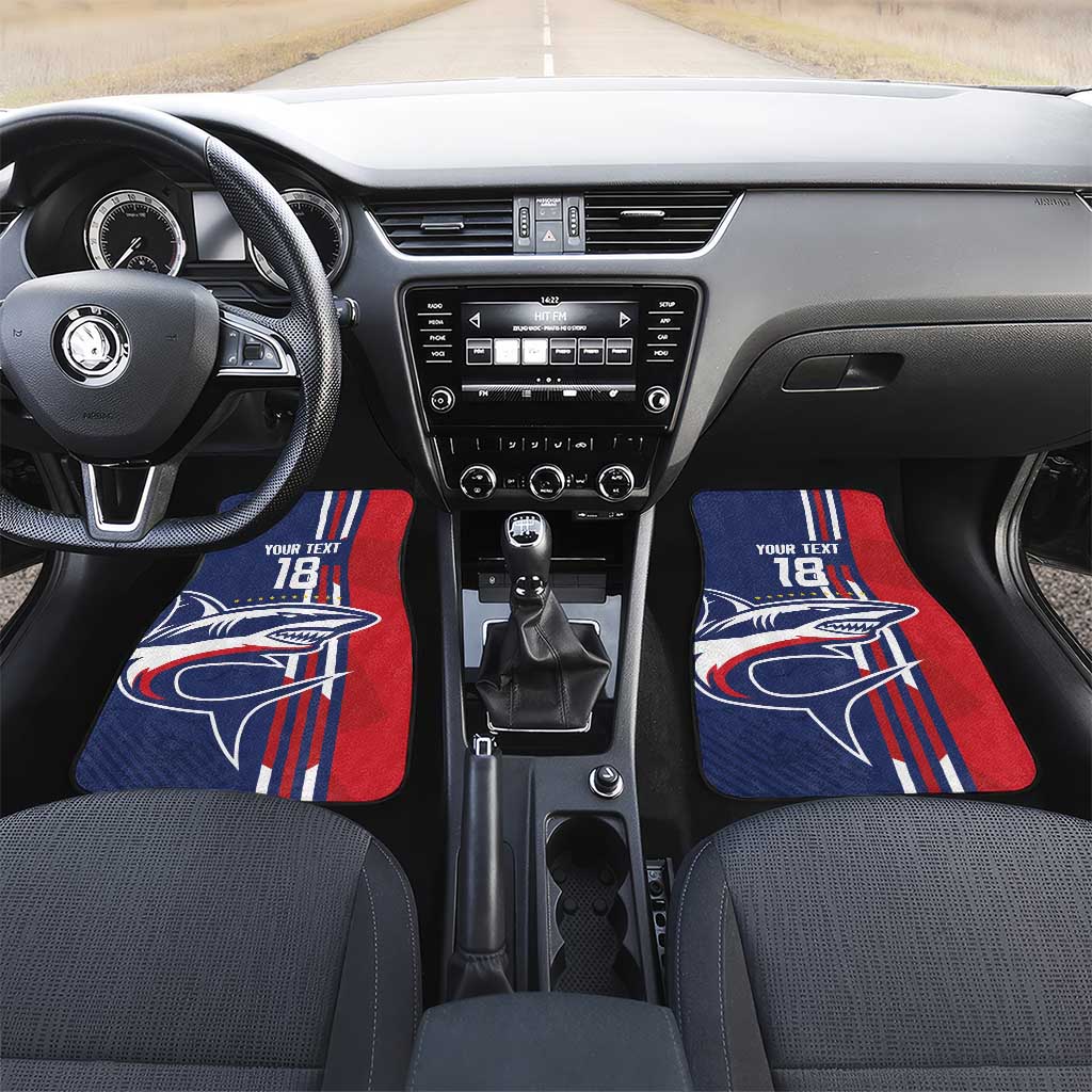 Cape Verde Football Pride Custom Car Mats Tubaroes Azuis Champion - African Pride