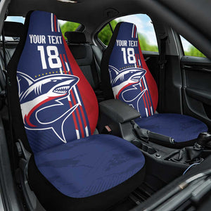 Cape Verde Football Pride Custom Car Seat Cover Tubaroes Azuis Champion - African Pride