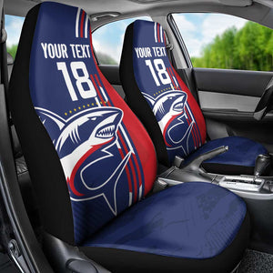 Cape Verde Football Pride Custom Car Seat Cover Tubaroes Azuis Champion - African Pride