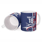 Cape Verde Football Pride Custom Ceramic Mug Tubaroes Azuis Champion