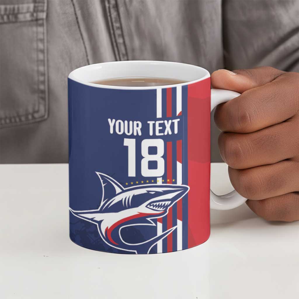 Cape Verde Football Pride Custom Ceramic Mug Tubaroes Azuis Champion