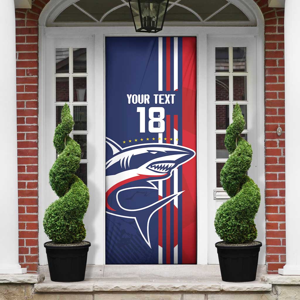 Cape Verde Football Pride Custom Door Cover Tubaroes Azuis Champion