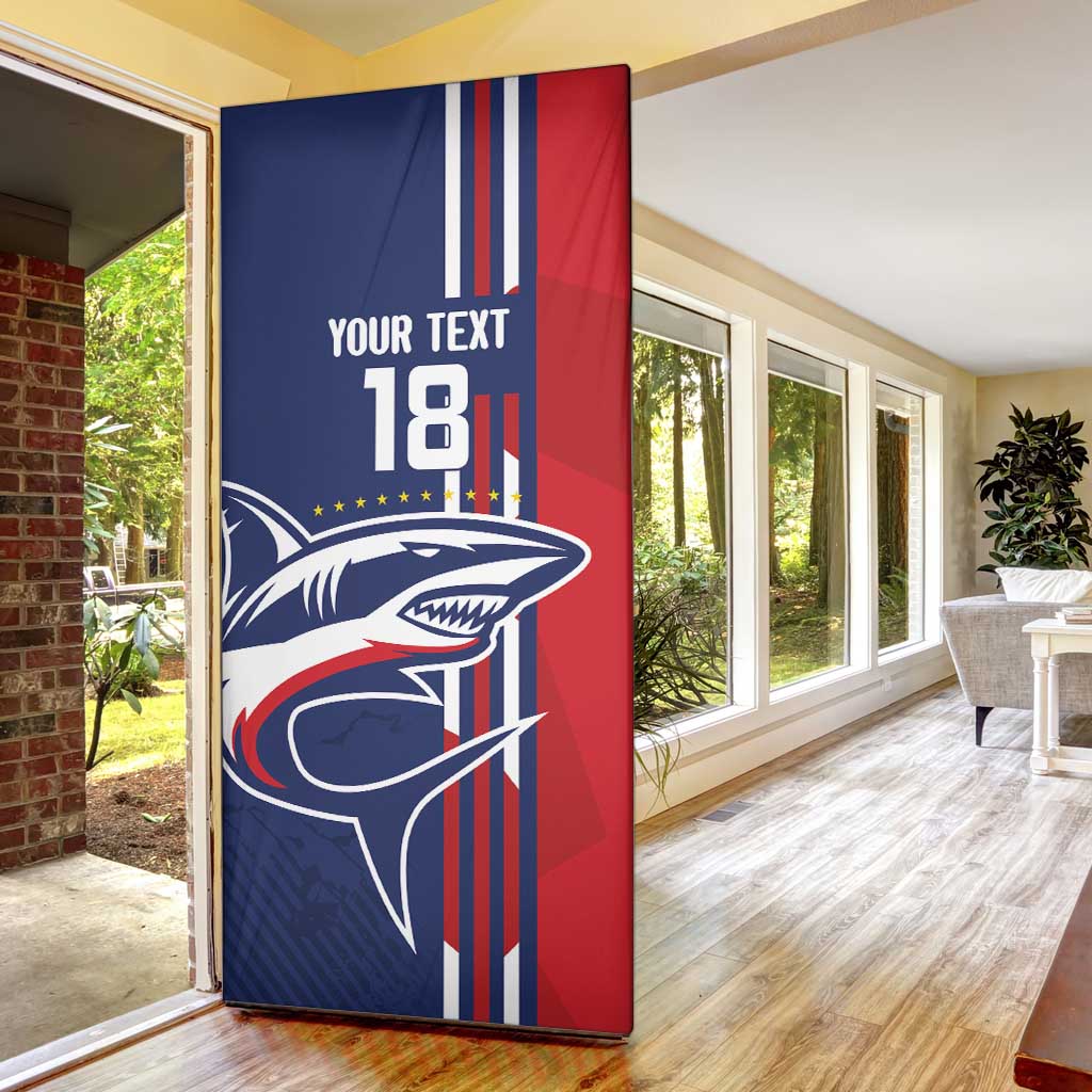 Cape Verde Football Pride Custom Door Cover Tubaroes Azuis Champion