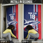 Cape Verde Football Pride Custom Door Cover Tubaroes Azuis Champion