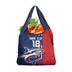 Cape Verde Football Pride Custom Grocery Bag Tubaroes Azuis Champion - African Pride