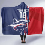 Cape Verde Football Pride Custom Hooded Blanket Tubaroes Azuis Champion - African Pride