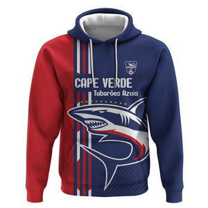 Cape Verde Football Pride Custom Hoodie Tubaroes Azuis Champion - African Pride