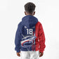 Cape Verde Football Pride Custom Kid Hoodie Tubaroes Azuis Champion - African Pride
