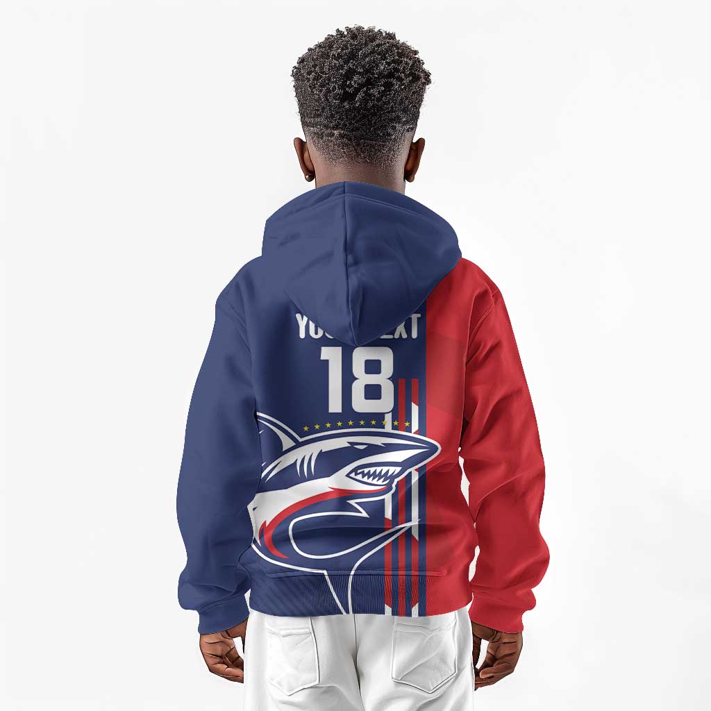 Cape Verde Football Pride Custom Kid Hoodie Tubaroes Azuis Champion - African Pride