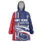 Cape Verde Football Pride Custom Kid Wearable Blanket Hoodie Tubaroes Azuis Champion - African Pride
