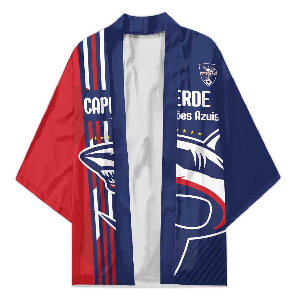 Cape Verde Football Pride Custom Kimono Tubaroes Azuis Champion