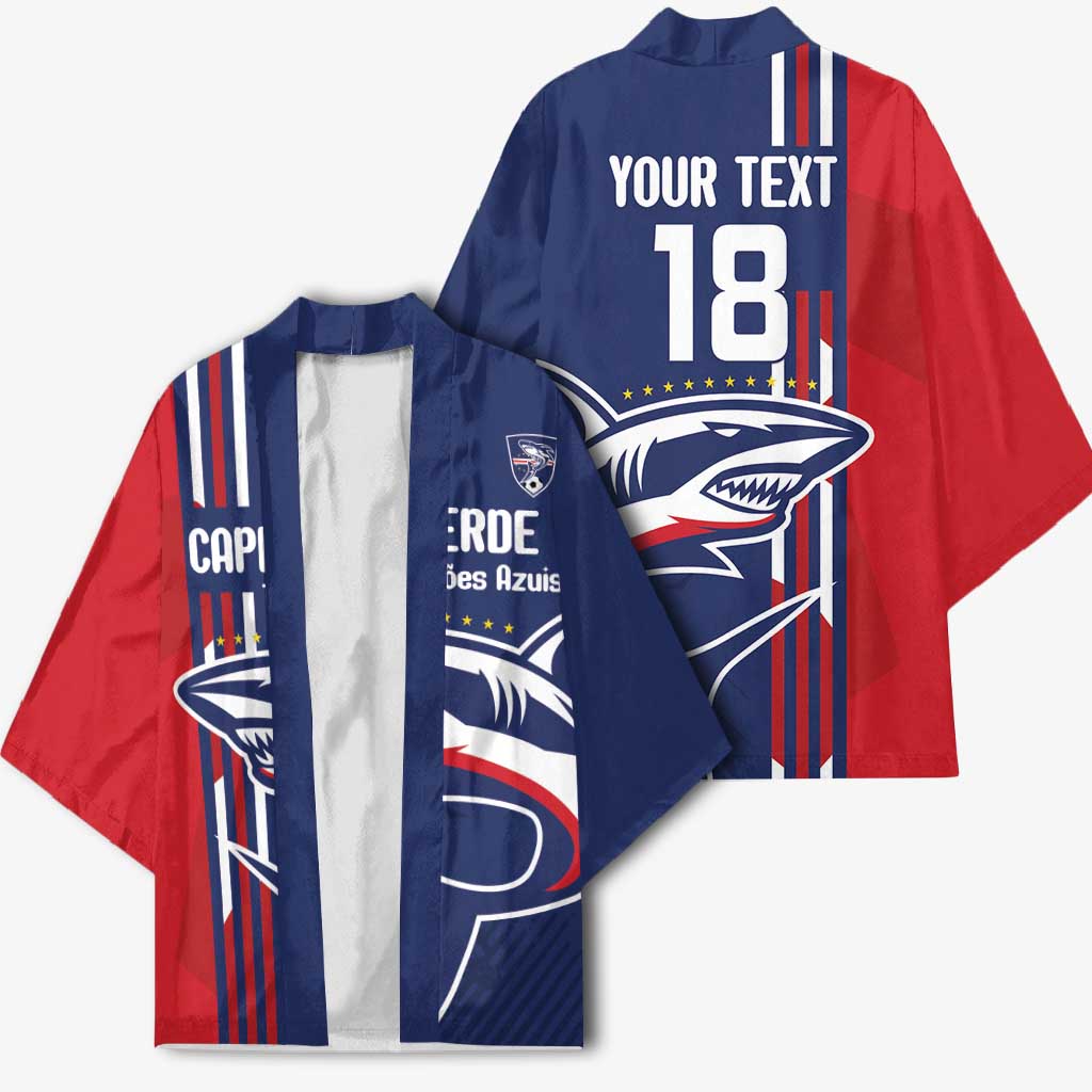 Cape Verde Football Pride Custom Kimono Tubaroes Azuis Champion