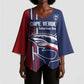 Cape Verde Football Pride Custom Kimono Sleeve Blouse Tubaroes Azuis Champion