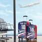 Cape Verde Football Pride Custom Luggage Cover Tubaroes Azuis Champion - African Pride