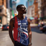 Cape Verde Football Pride Custom Men Tank Top Tubaroes Azuis Champion - African Pride